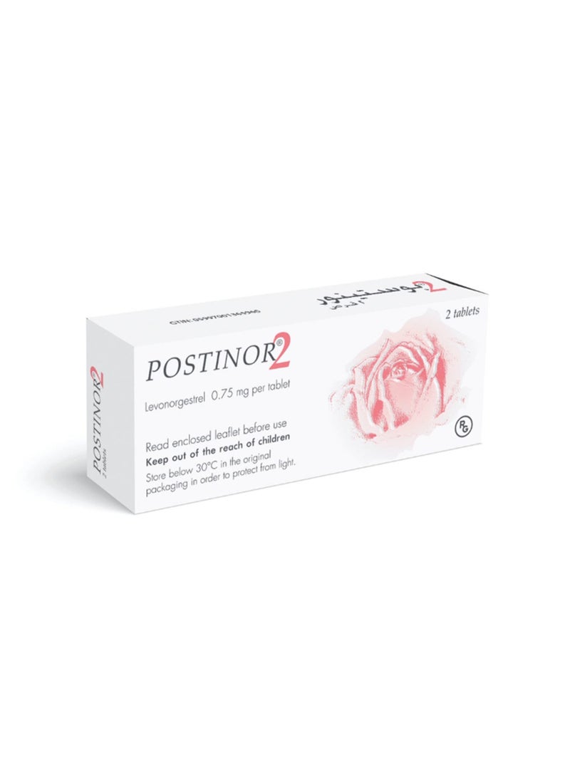 RG Postinor 0.75 mg Tablet 2 Tablets - Image 1