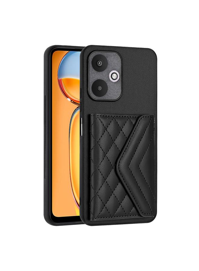 Case For Xiaomi Redmi 13C 5G / Redmi 13R Rhombic Texture Card Bag RFID Phone Case