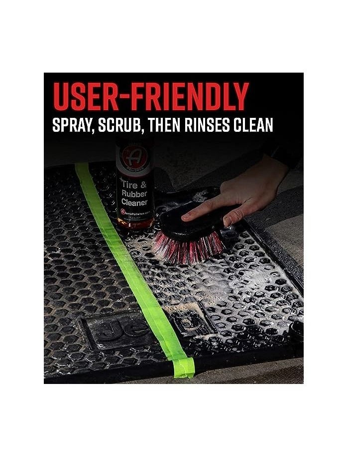 Adam's Polishes - Adam's Tire & Rubber Cleaner (Gallon) - Removes Discoloration From Tires Quickly - Works Great on Tires, Rubber & Plastic Trim, and Rubber Floor Mats. - Image 1