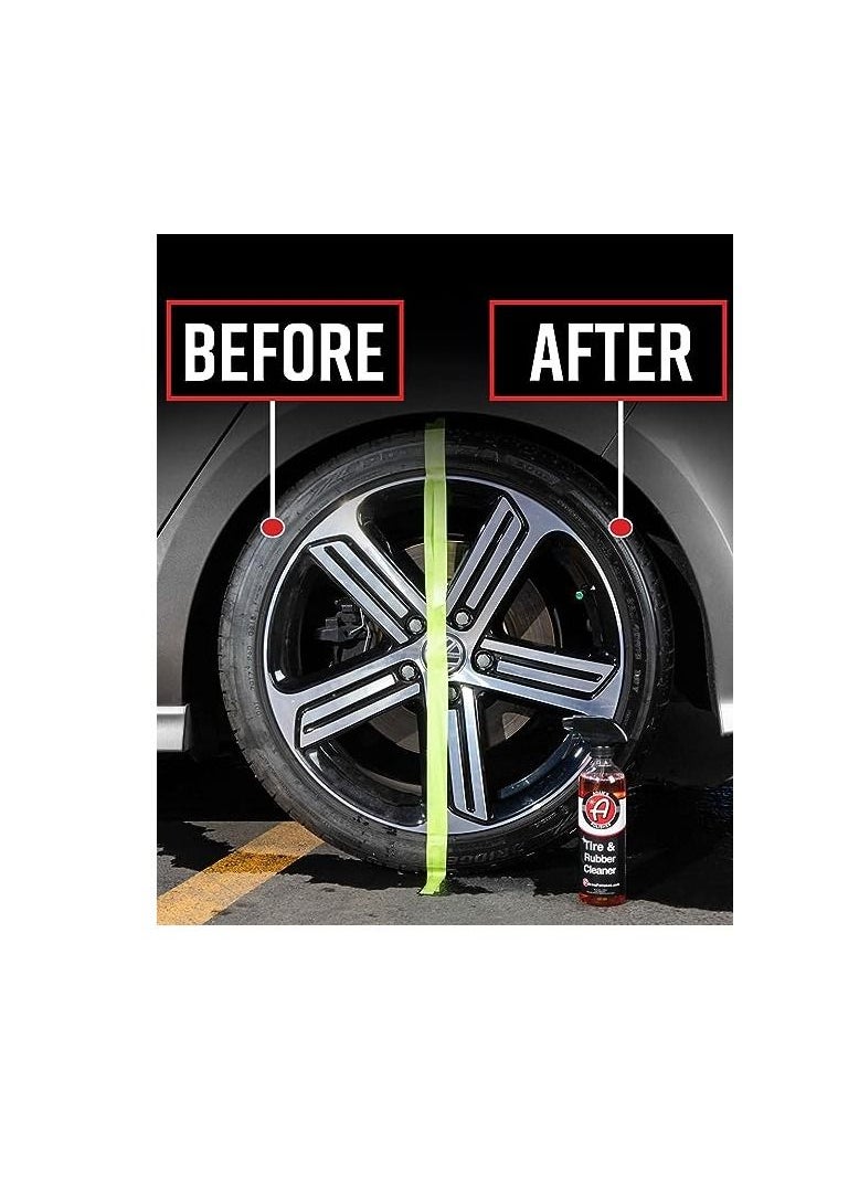 Adam's Polishes - Adam's Tire & Rubber Cleaner (Gallon) - Removes Discoloration From Tires Quickly - Works Great on Tires, Rubber & Plastic Trim, and Rubber Floor Mats. - Image 1