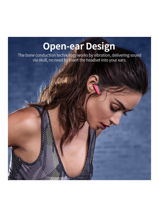 BT 5.0 Bone Wireless Conduction Headset Black - Image 3