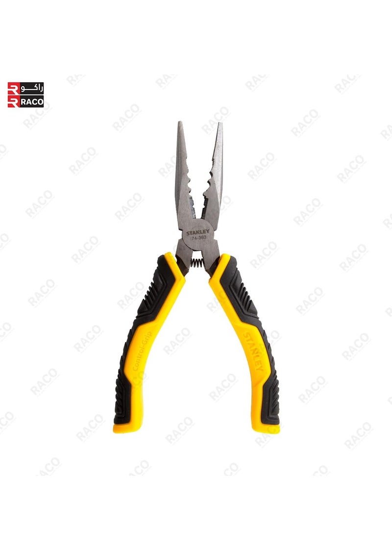 RACO Stanley Dynagrip Pliers Set | 3 Piece 150mm Combination, Diagonal Cutting, Long Nose, Black and Yellow - Image 2