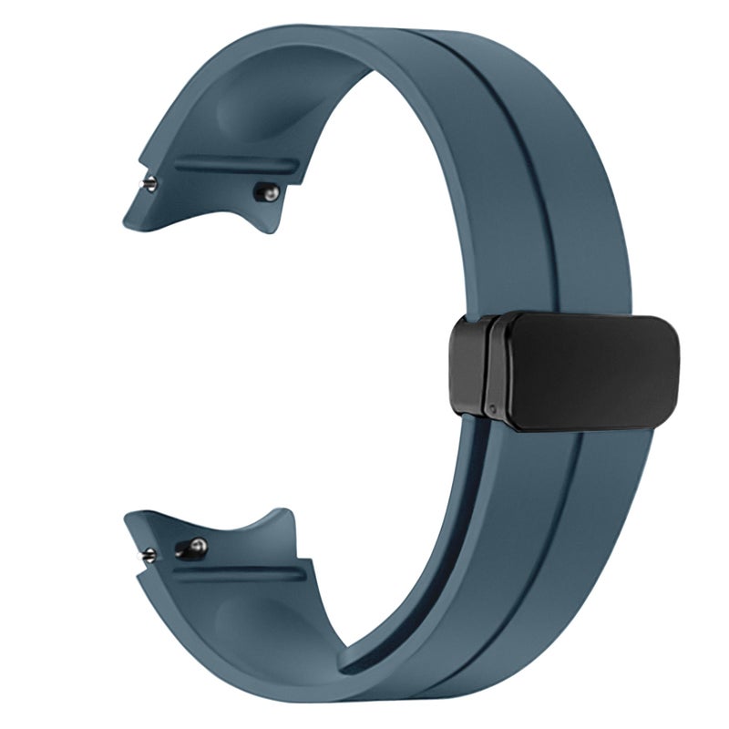 Like Star 20MM Adjustable Soft Silicone Strap with Folding Magnetic Lock Compatible with Samsung Galaxy Watch 4/5/6/Pro Classic Watch 4 46mm Silicone Strap (Only Strap) - Image 4