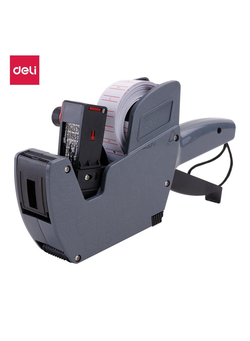 ديلي أداة وضع بطاقات الأسعار E7504 بـ8 خانات – رمادي – مثالية لتصنيف المستلزمات المكتبية - Image 1