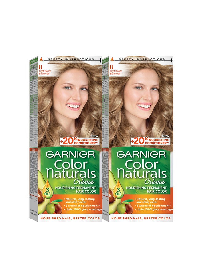 Garnier - Color Naturals 8 Light Blonde Haircolor - Image 1