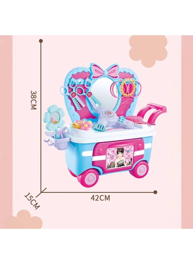 Jewelry Cart Role-playing Children's Toy Set Kitchen Cart-Color:009-008 - Image 5