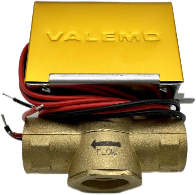 Valemo V2323-A1S Motorized Zone Valve, 2-way, 3/4" Threaded NPT, Normally Closed, 24 VAC with End Switch - Image 3