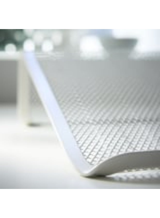 أيكيا حامل كمبيوتر محمول/لابتوب مائل من ايكيا (IKEA) - تصميم شبكي أبيض - Image 4