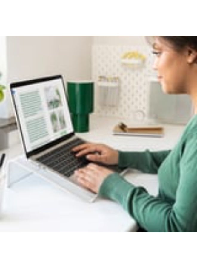 أيكيا حامل كمبيوتر محمول/لابتوب مائل من ايكيا (IKEA) - تصميم شبكي أبيض - Image 5