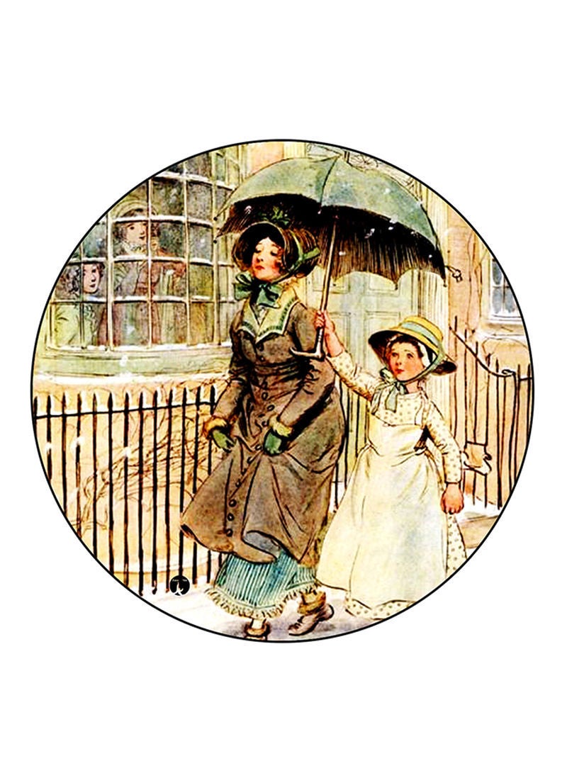 RKN Vintage Art Printed Fridge Magnet  Multicolour - Image 1