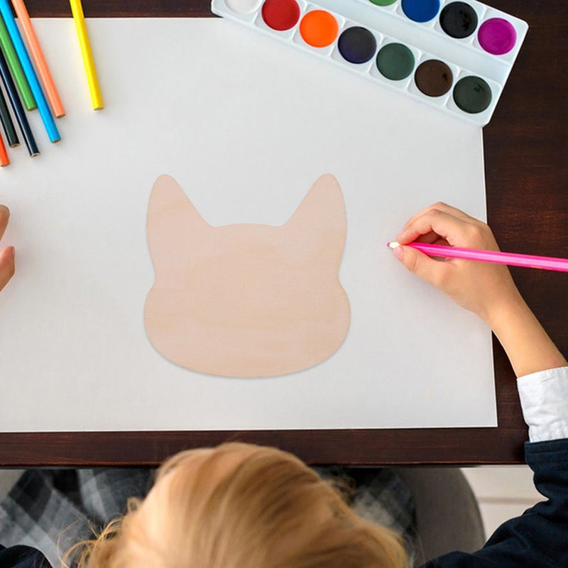 12pcs Unfinished Wood Cat Cutout Halloween Cat Cutout Diy Crafts Wall Decoration And Ornaments For Pet Cat - Image 4
