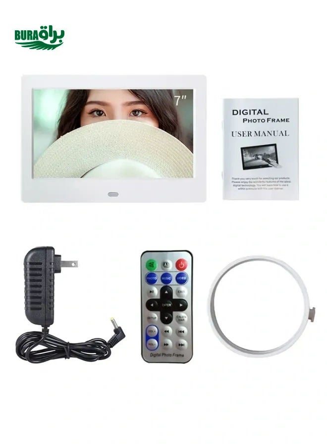 DPF-706 7 inch Digital Photo Frame LED Wall Mounted Advertising Machine, Plug:EU Plug(Black) - Image 2
