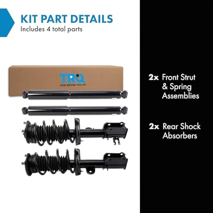 TRQ Front Complete Struts  Rear Shocks Kit Compatible With 20152020 Ram Promaster City - Image 3