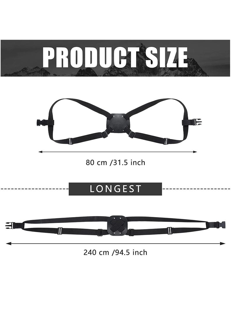 Y&D Luggage Straps Bag Bungees Suitcase Adjustable Belt for Add a Easy to Travel Elastic Strap with Buckles Men Women Carry Accessories 2 Pieces - Image 2