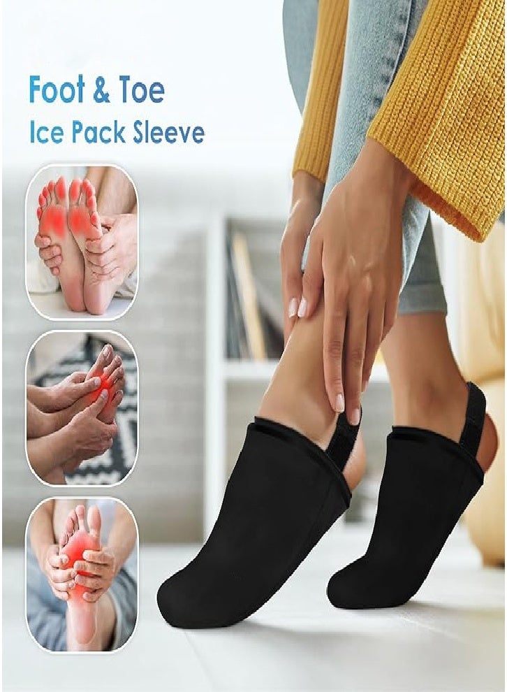 عبوة ثلج جل مطورة لمقدمة القدم، عبوة ثلج جل قابلة لإعادة الاستخدام للقدم، مناسبة للعلاج الساخن والبارد، مناسبة لالتهاب أوتار القدم، والتعافي بعد الجراحة، والإصابات الرياضية (للجنسين) - Image 2