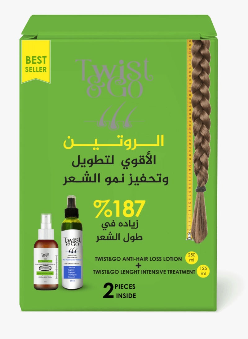 تويست اند جو  عرض تويست اند جو لوشن التساقط ٢٥٠مل & سبراى لإطالة الشعر ١٢٥مل