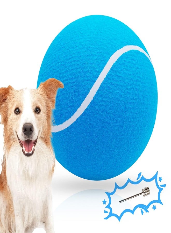 Banfeng Big Tennis Ball for Dogs, Giant Dog Tennis Ball Toy Large Outdoor Sports Gift for Small Medium Large Dog (Sky Blue, 9.5 inch) - Image 1