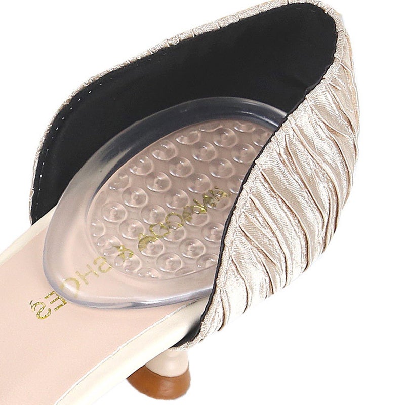 1 Pair of Gel Heel Pads Non Relieve Cushion Plantar Heelpiece Foot Care Protector - Image 2