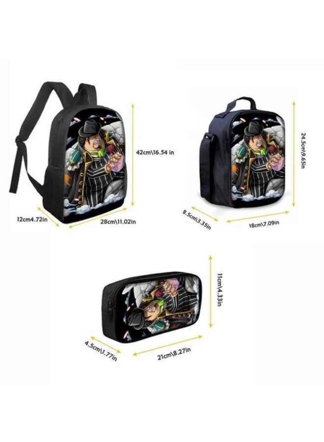 عام أحدث نموذج عالمي من الكرتون طباعة ثلاثة قطعة حقيبة مجموعة ( الطلاب ، الأطفال ، الأصدقاء ، نزهة ، تسلق الجبال ، الخ . ) - Image 5