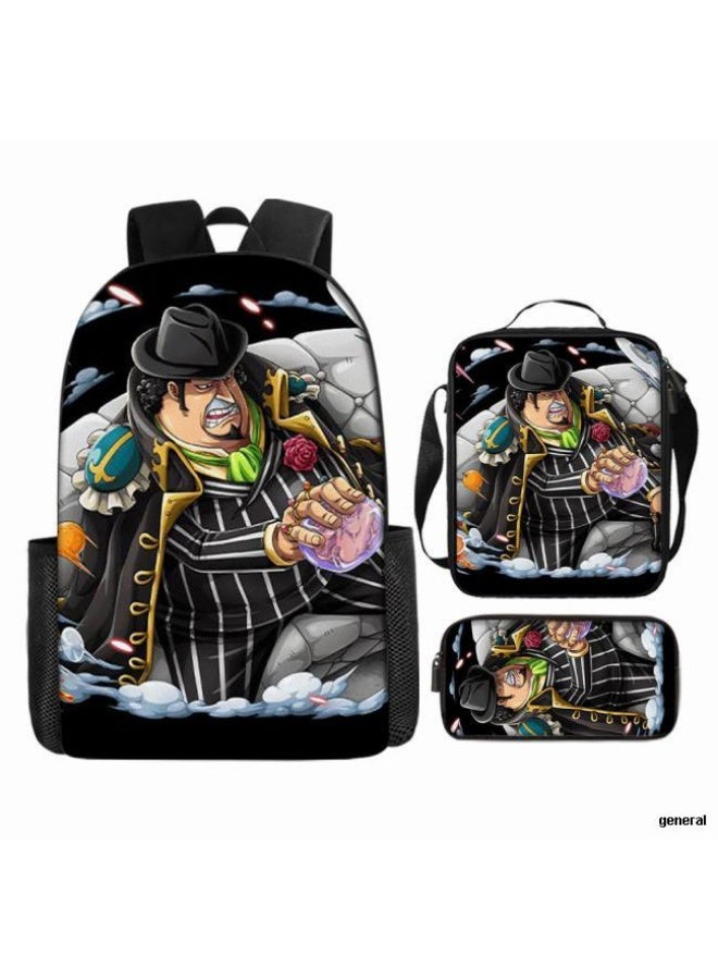 عام أحدث نموذج عالمي من الكرتون طباعة ثلاثة قطعة حقيبة مجموعة ( الطلاب ، الأطفال ، الأصدقاء ، نزهة ، تسلق الجبال ، الخ . ) - Image 1