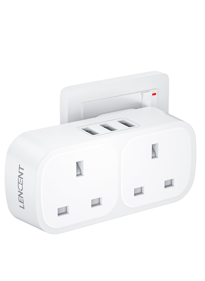 لينسينت وصلة توصيل USB LENCENT مع 3 منافذ USB  - Image 1