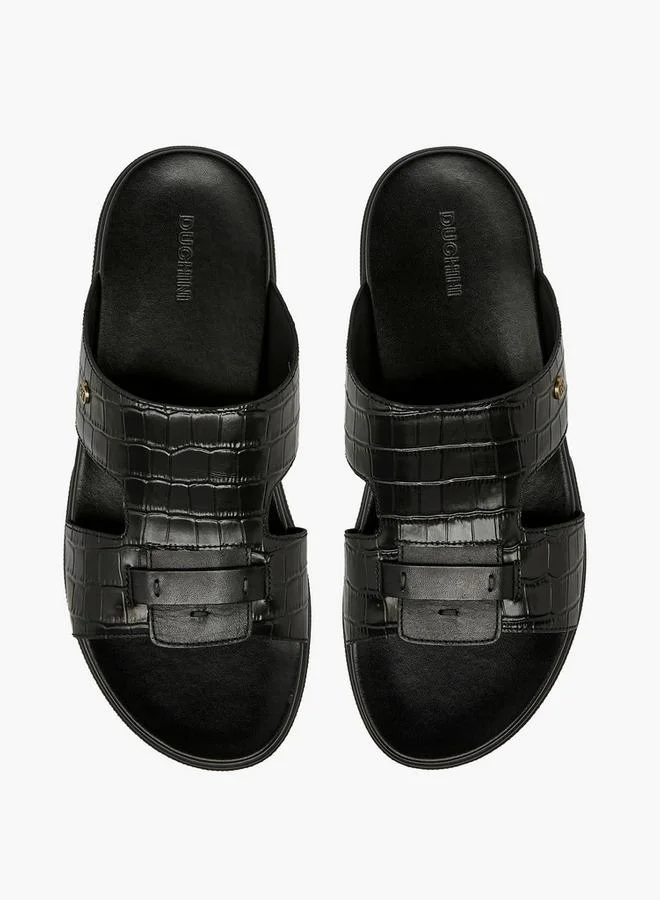 DUCHINI Men Leather Comfort Sandals