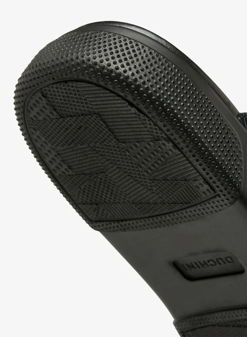 DUCHINI BLACK Men Leather Comfort Sandals for Men | Best Price UAE