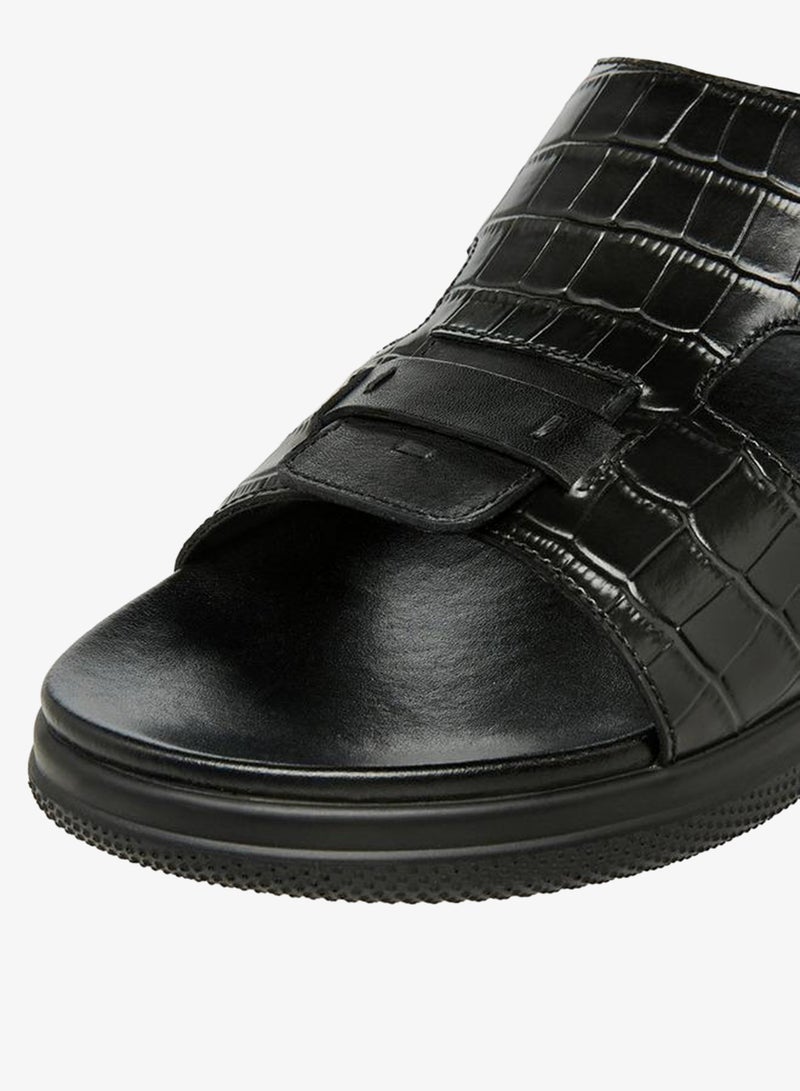 DUCHINI Men Leather Comfort Sandals - Image 4