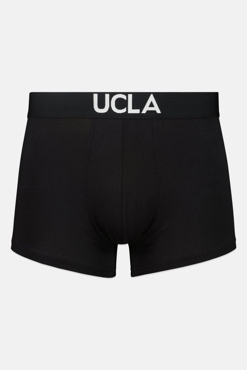 UCLA Men Brand Logo 3 Pack Boxer Trunks, Black - Image 3