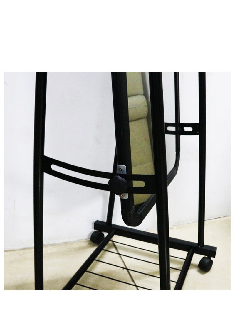 Standing Floor Mirror Full Body Mirror Home Decor Full Length Mirror Black  - Image 4