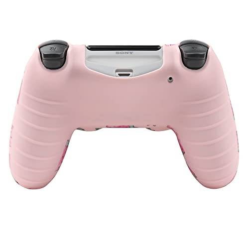 RALAN Pink Controller Skins for PS4,Fruit Silicone Controller Cover Skin Protector Compatible /PS4 Slim/PS4 Pro Controller with 2 Cute Thumb Grips Caps… - Image 3
