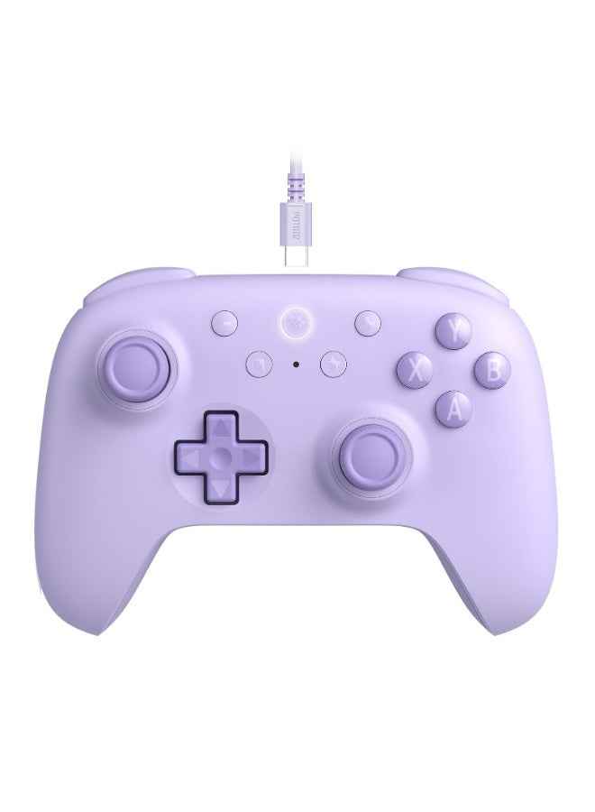 8بت دو وحدة تحكم سلكية 8BitDo Ultimate 2C لأجهزة الكمبيوتر التي تعمل بنظامي التشغيل Windows و Android، مع معدل استطلاع يبلغ 1000 هرتز، وعصي تحكم تعمل بتأثير هول، ومحفزات هول، ومصدات L4/R4 قابلة لإعادة التعيين (أرجواني) - Image 1