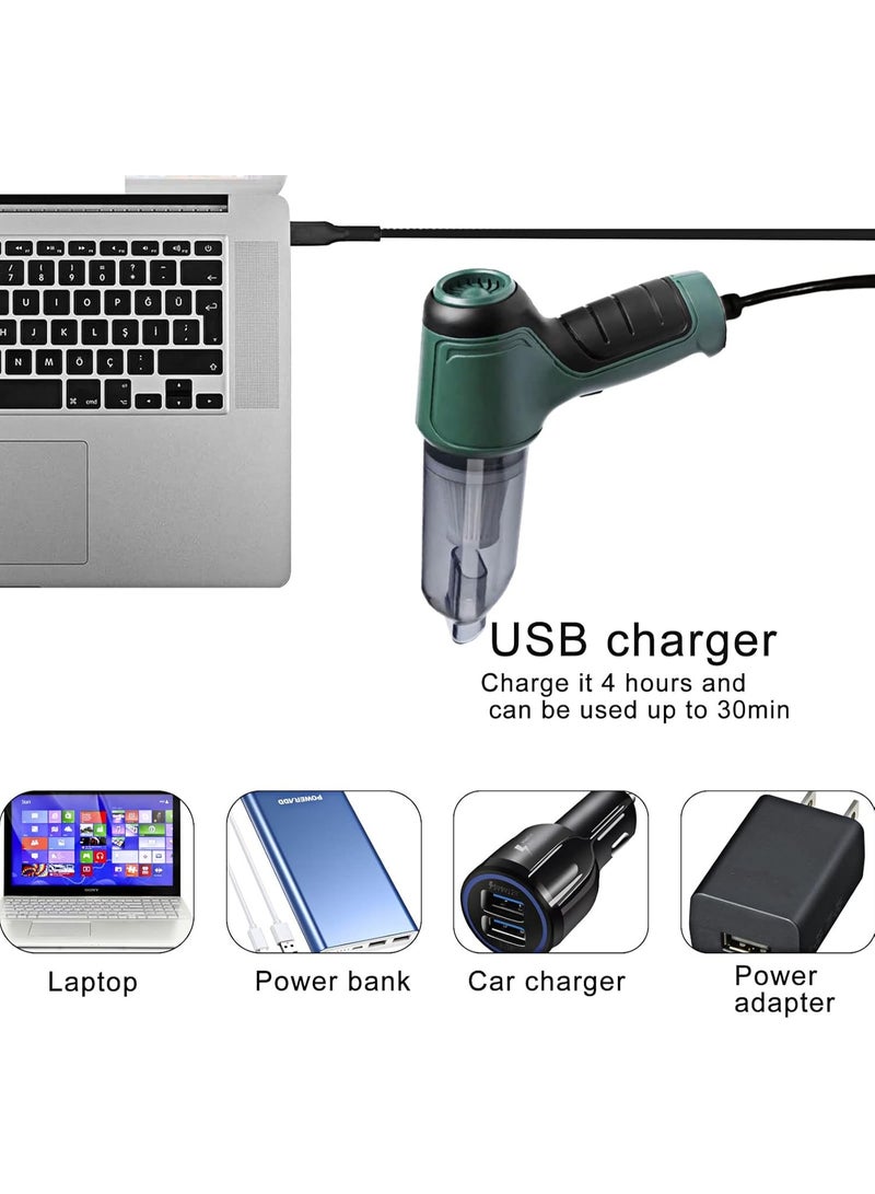 Wtrtr Cordless Handheld Vacuum Cleaner,9000Pa Strong Suction Car Vacuum Cleaner with 20-30Mins Long Runtime Rechargeable Lightweight Hand Vacuum for Car, Home, Office, Pet Hair - Image 2