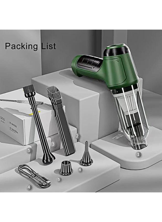 Wtrtr Cordless Handheld Vacuum Cleaner,9000Pa Strong Suction Car Vacuum Cleaner with 20-30Mins Long Runtime Rechargeable Lightweight Hand Vacuum for Car, Home, Office, Pet Hair - Image 3