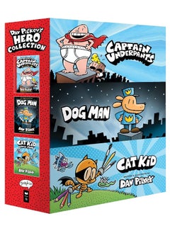 Dav Pilkey's Hero Collection (Captain Underpants #1, Dog Man #1, Cat Kid Comic Club #1)