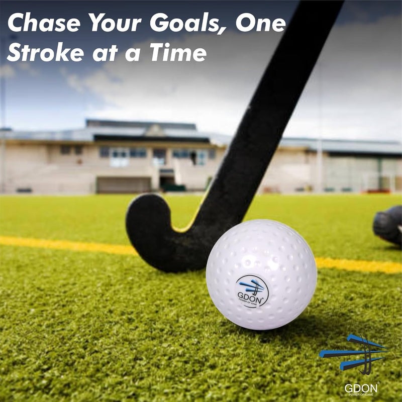 GDON Field Hockey Truf Hollow Practice Match Balls (Pack of 12 White) - Image 4