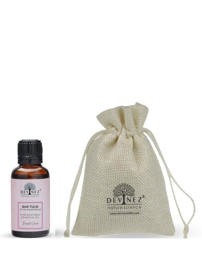 Devinez Ban Tulsi Cold-Pressed Oil, 50ml - 100% Pure Natural, Undiluted for Skin & Hair care, Slows Down Aging, prevents Acne, prevents Hair Loss, Dandruff care & Natural Remedies - Image 1