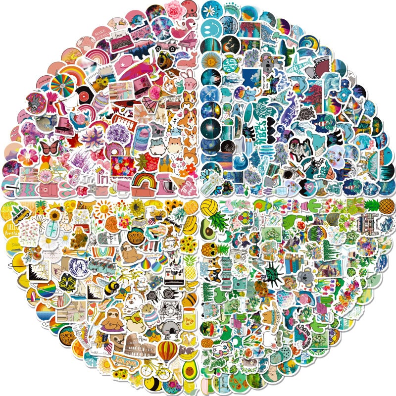 Arme Stickers Pack 400 PCS Cute Vinyl Stickers Valentines Day Stickers for Water Bottles Art Laptap Stickers for Kids Teens Girls Adults Waterproof Sticker for Skateboard Notebooks Phone - Image 2