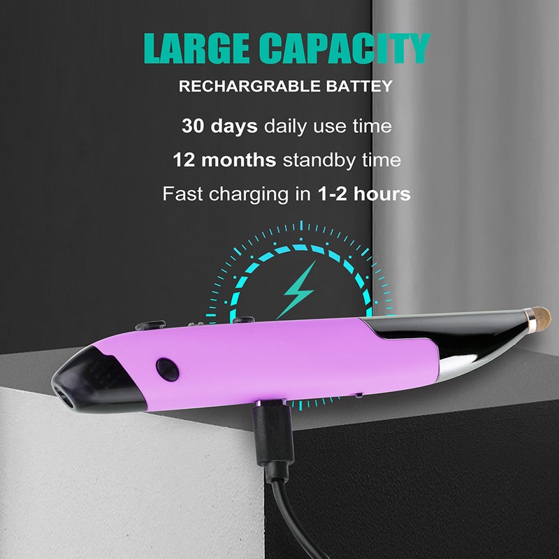 Wireless Optical Pen : Green Triple Mode (2.4G USB + BT 3.0+5.0) - Precise Tracking No Pad Needed Compact Pocket Size Long 450mAh Battery Life for Home Office Travel - Image 3