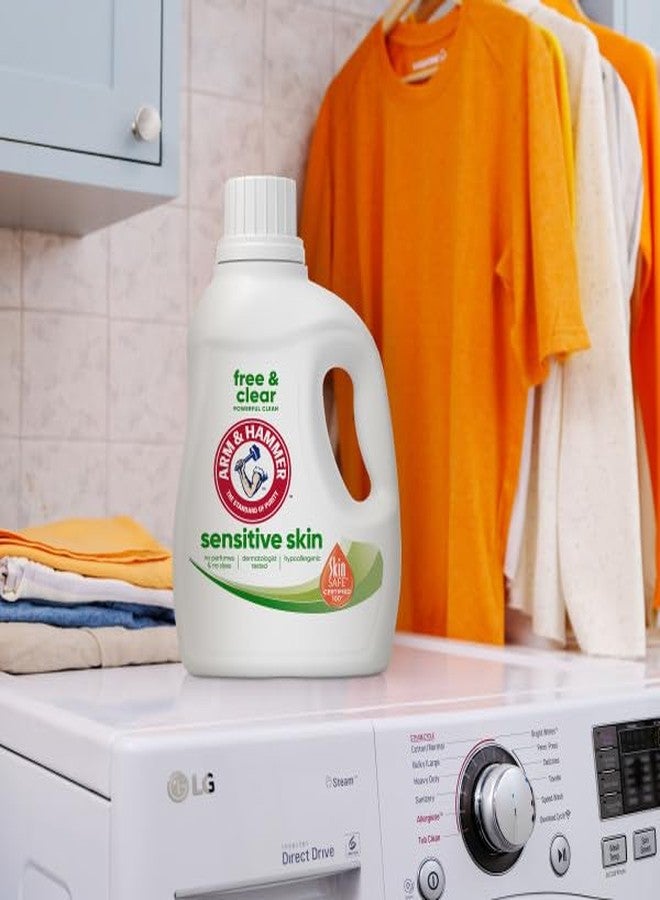 ARM & HAMMER منظف غسيل سائل للبشرة الحساسة خالي من العطور، 33 غسلة، 33 أونصة سائلة - Image 5