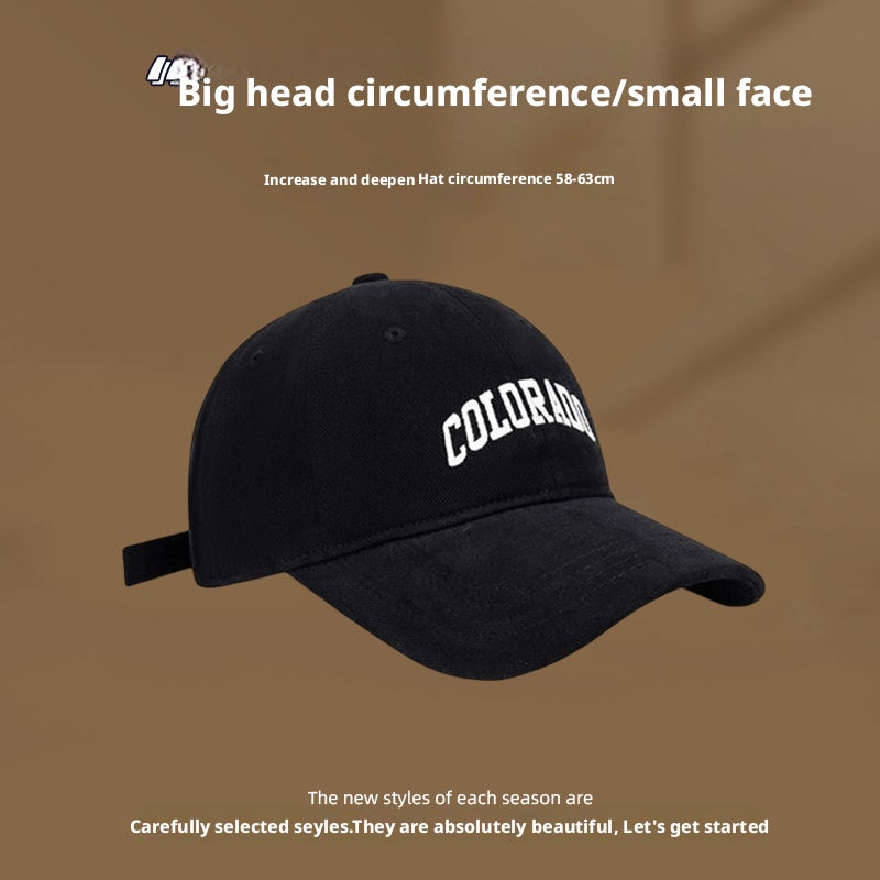 2026 Oversized Embroidered Baseball Cap with Letter, Sun Visor, Unisex Sun Hat - Image 3
