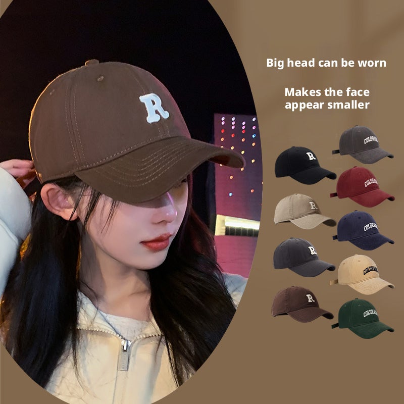 2026 Oversized Embroidered Baseball Cap with Letter, Sun Visor, Unisex Sun Hat - Image 2