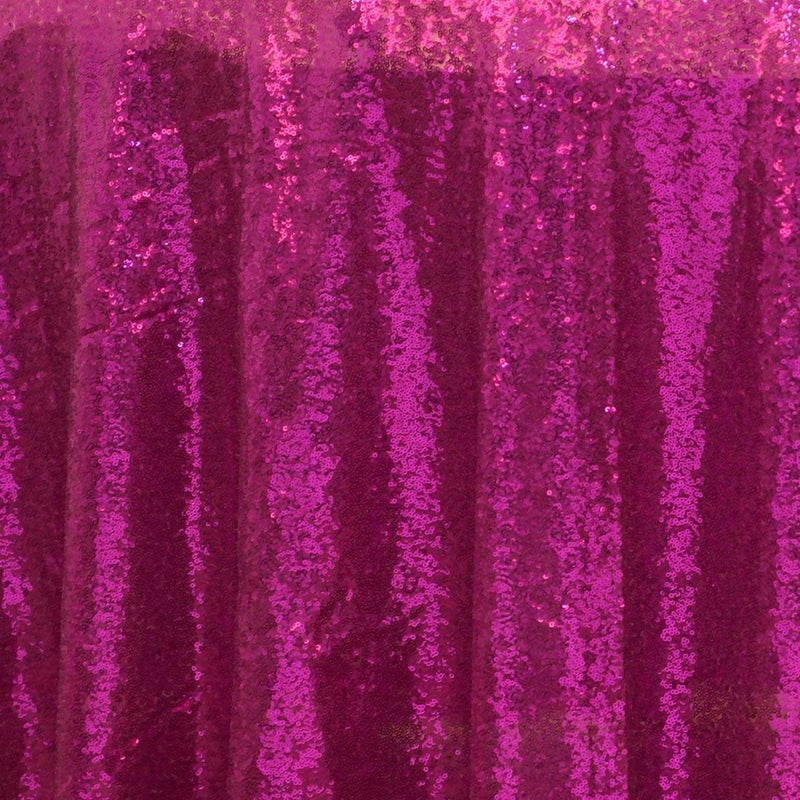 B.Cool B-COOL 60x102-Inch Rectangle Fuchsia Sequin Tablecloth Glitter Tablecloth Wedding Party Sequin Tablecloth for Christmas - Image 3