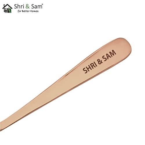 Shri & Sam Stainless Steel Jasmine Rose Gold PVD Coating Baby Spoon,6 Pieces - Image 4