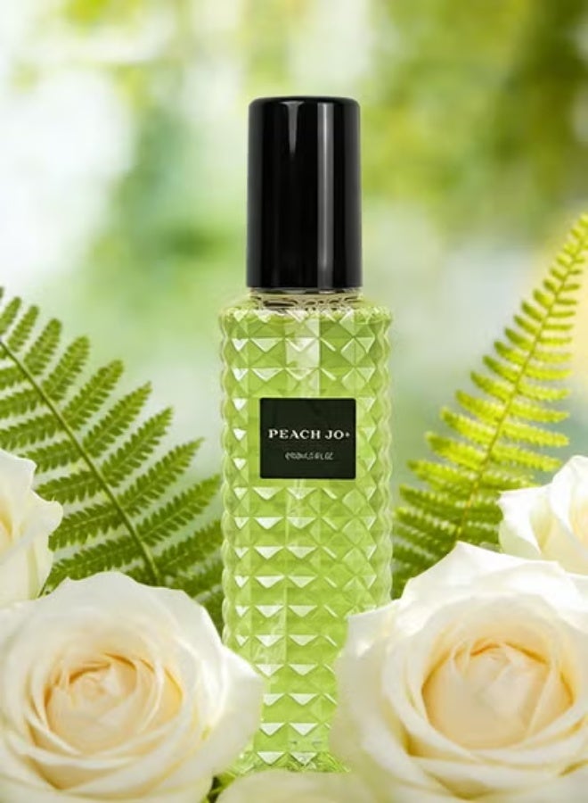 عطر زهري خشبي للنساء، عطر EDP برائحة الورد والأرز طويل الأمد، زجاجة خضراء متعددة الأوجه، عطر أنيق للاستخدام اليومي وهدية لها - Image 3