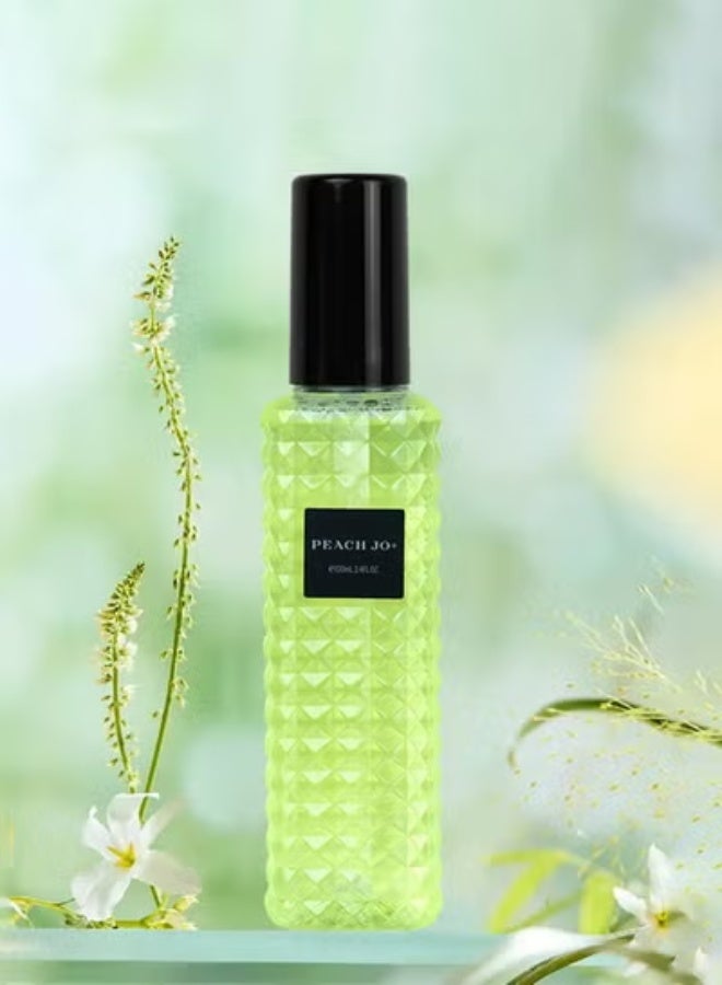 عطر زهري خشبي للنساء، عطر EDP برائحة الورد والأرز طويل الأمد، زجاجة خضراء متعددة الأوجه، عطر أنيق للاستخدام اليومي وهدية لها - Image 1