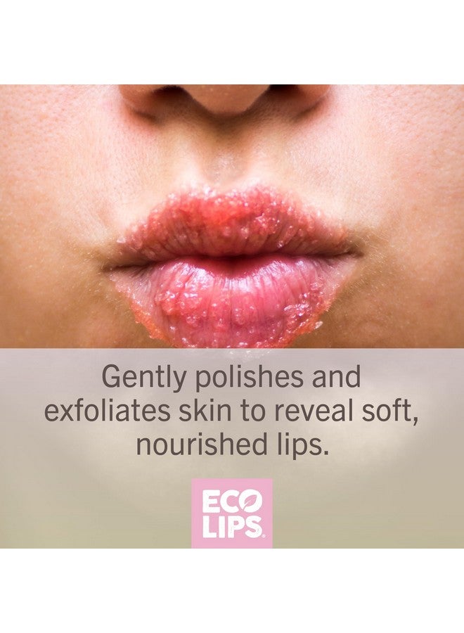 Eco Lips LIP SUGAR SCRUB 4 Pack (4-0.25oz jars) 100% Organic Lip Care Treatment with Organic Sugar & Coconut Oil - Gently Exfoliate & Polish Dry, Flaky Lips (Variety 4-Pack) - Image 2