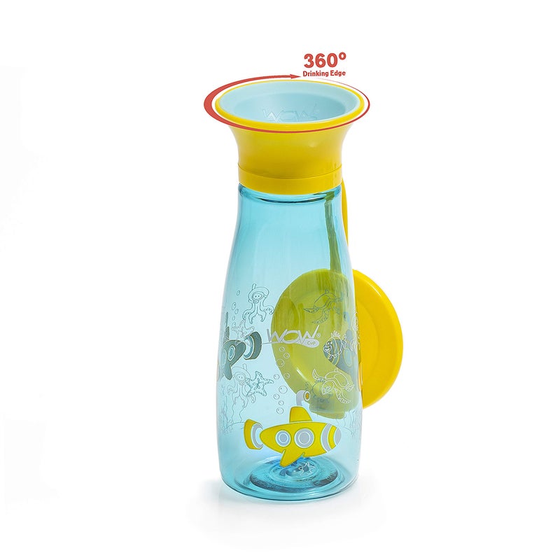 WOW GEAR WOW CUP MINI 360 Sippy Cup, 12 oz / 350 ml (Aruba Blue) - Image 2