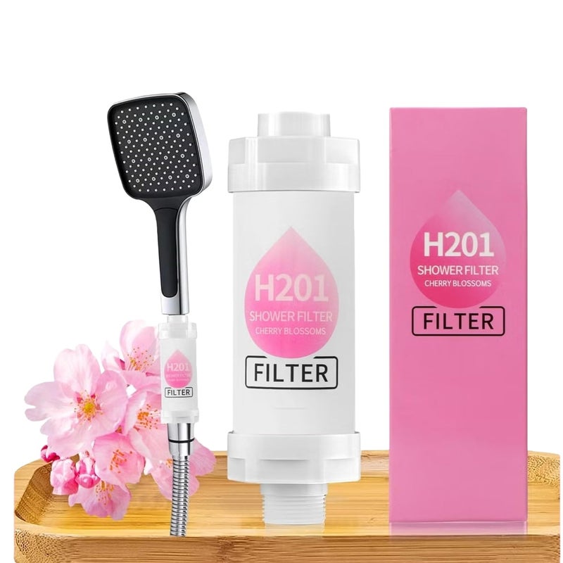 BWOGUE BWOGUE Shower Infuser Vitamin C Shower Head Filter Hard Water Softener Chlorine Fluoride Shower Filter Water Purifying Filtered Shower Water Cleaner Skinhairreduces Dry Itchy Skin Dandruff - Image 1