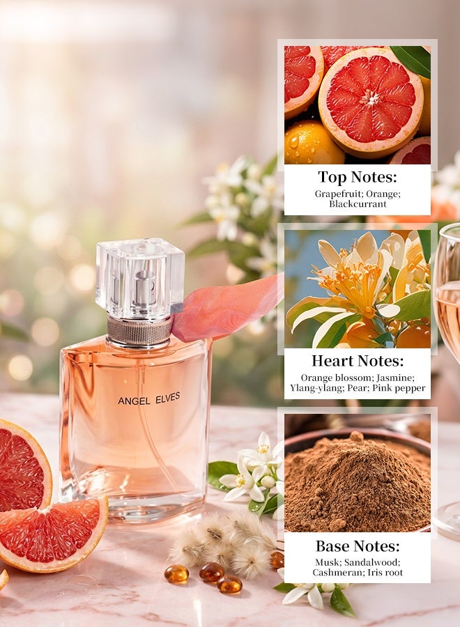MARK HIM 4-Piece Women Floral Fruity Eau de Toilette Gift Set, Perfect Gift for Birthday Holiday Anniversary, Elegant Curved Bottle Long-Lasting Perfume Kit - Image 5